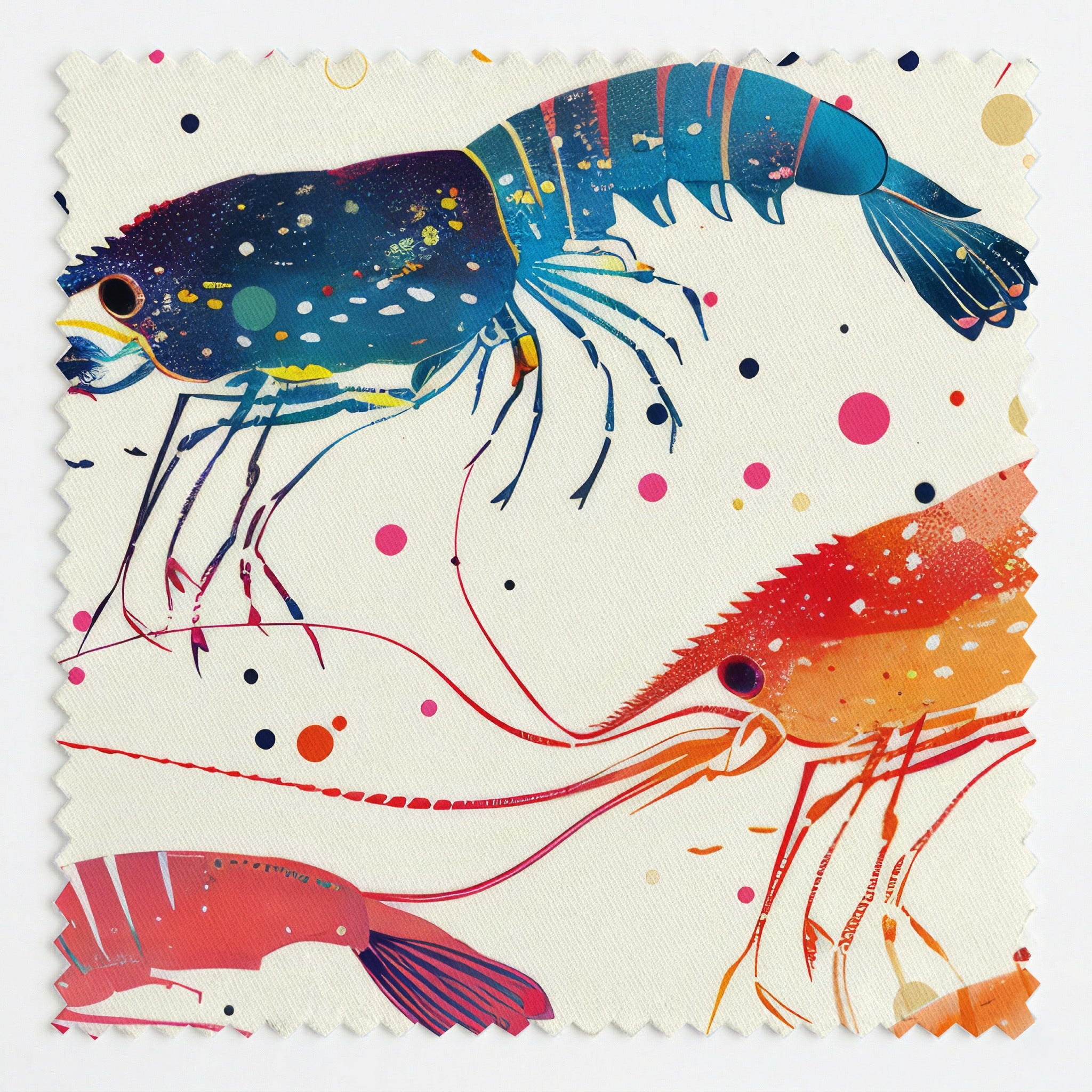 Carnival Crustaceans Fabric by the Yard