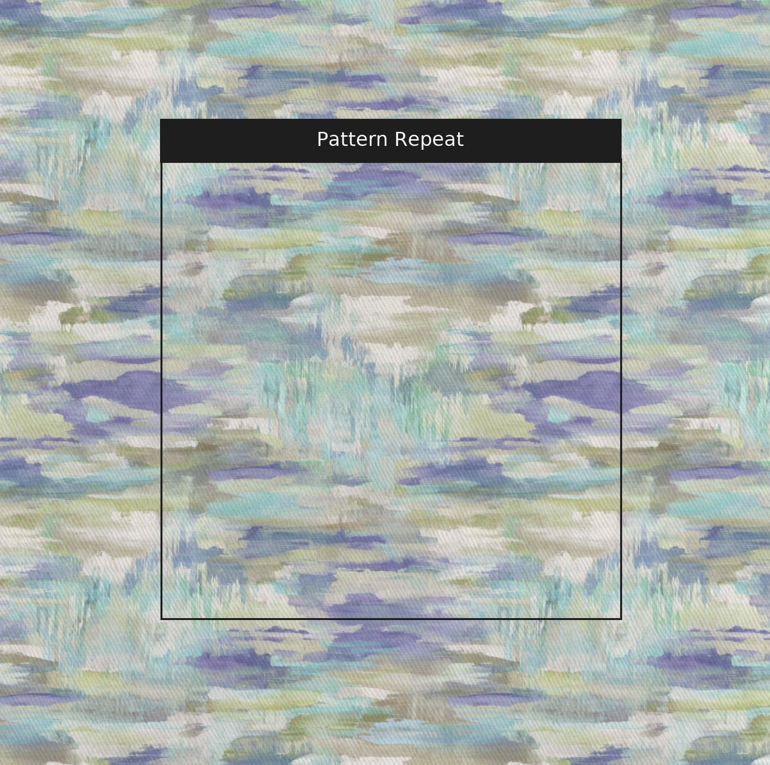 Waterlily Fabric by the Yard — pattern repeat