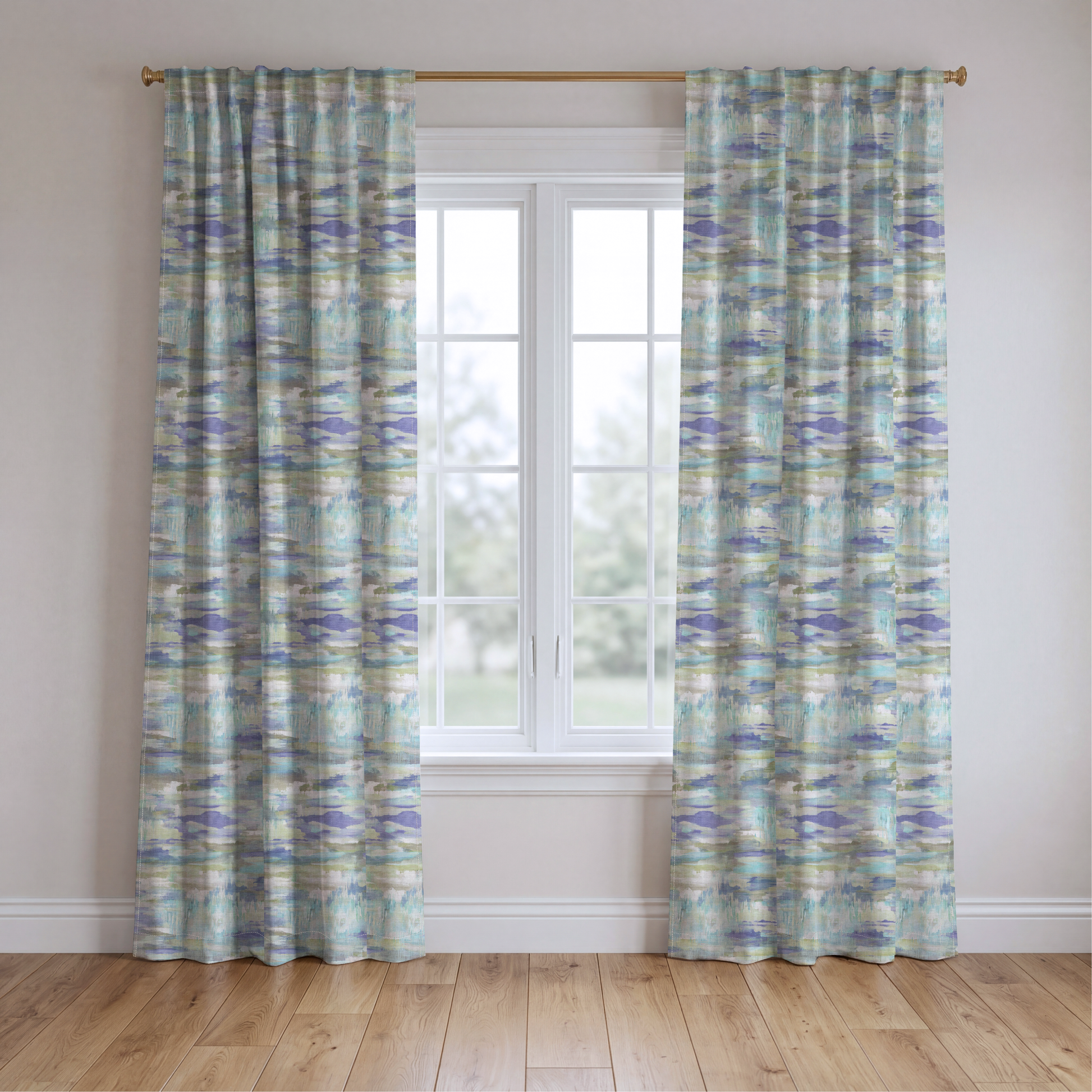Waterlily - Drapery — two panels