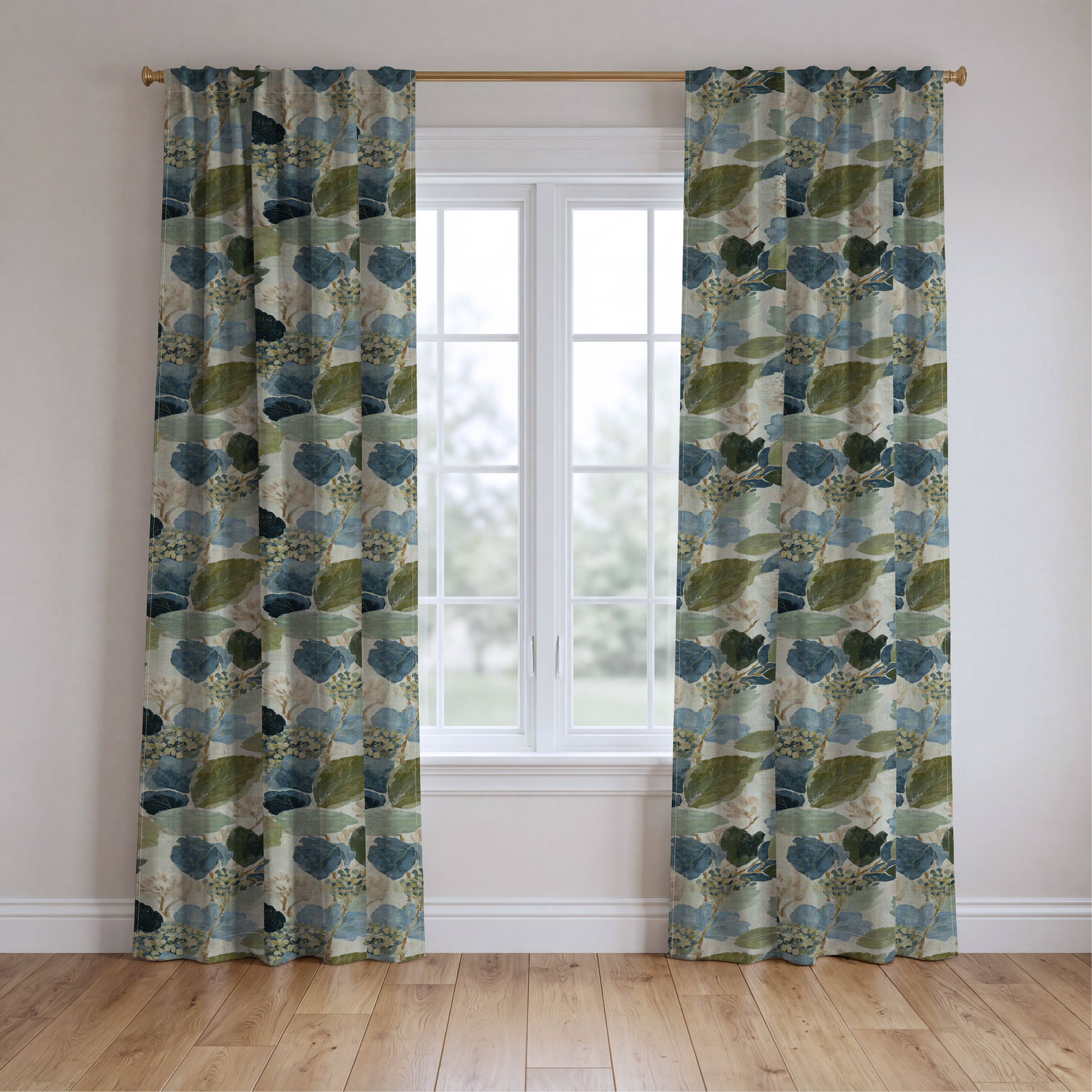 The Silk Garden - Drapery — two panels