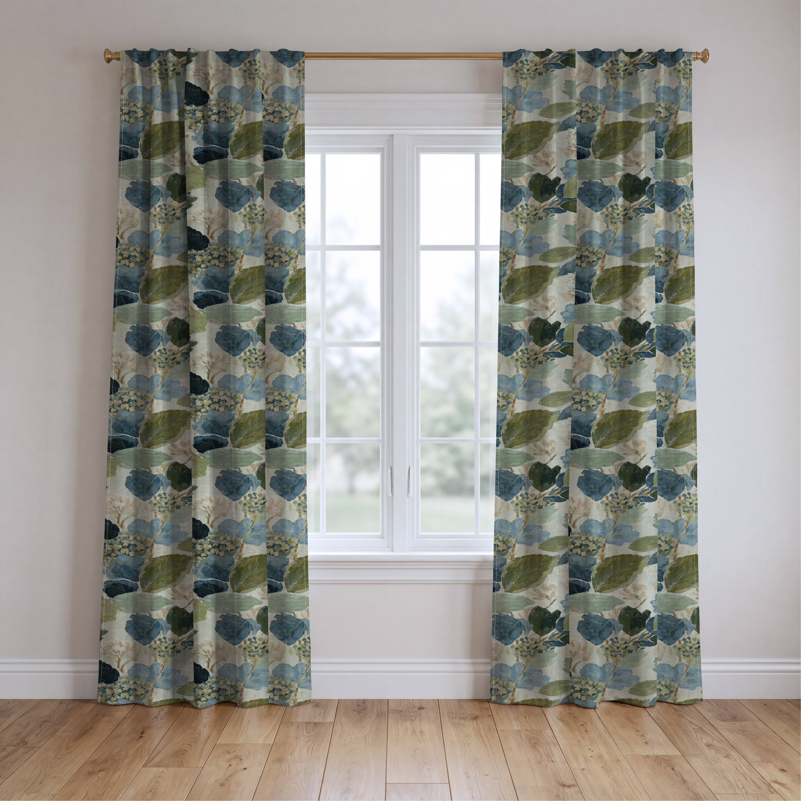The Silk Garden - Drapery — two panels
