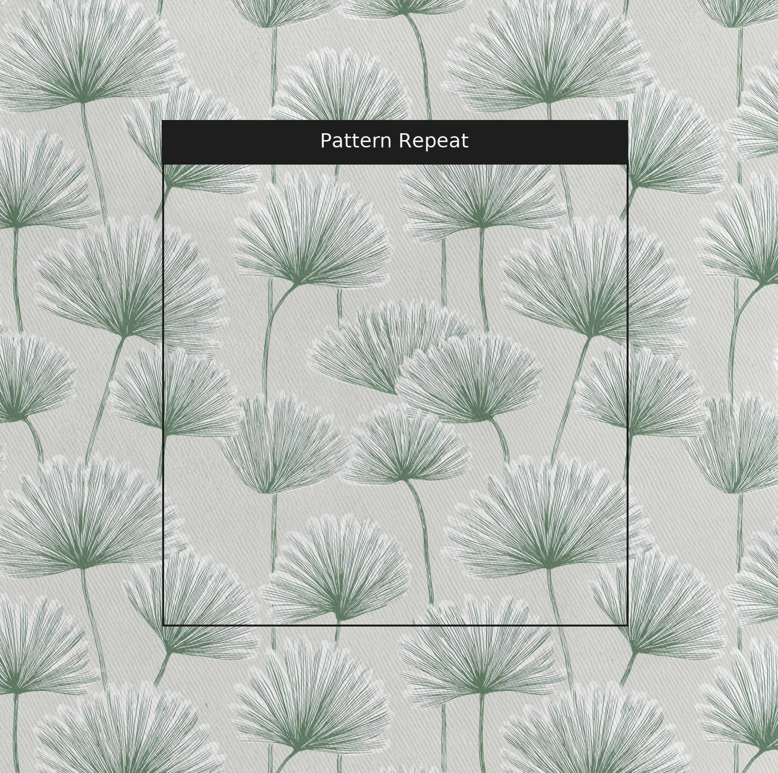 Chamomile Fabric by the Yard — pattern repeat