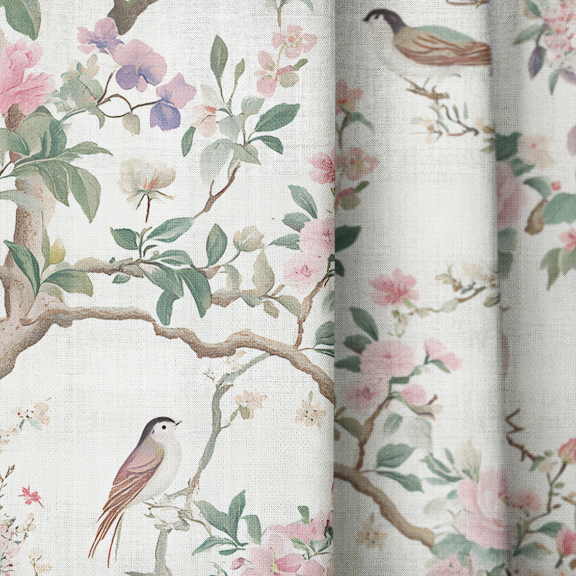 Quiet Bloom - Drapery — close up