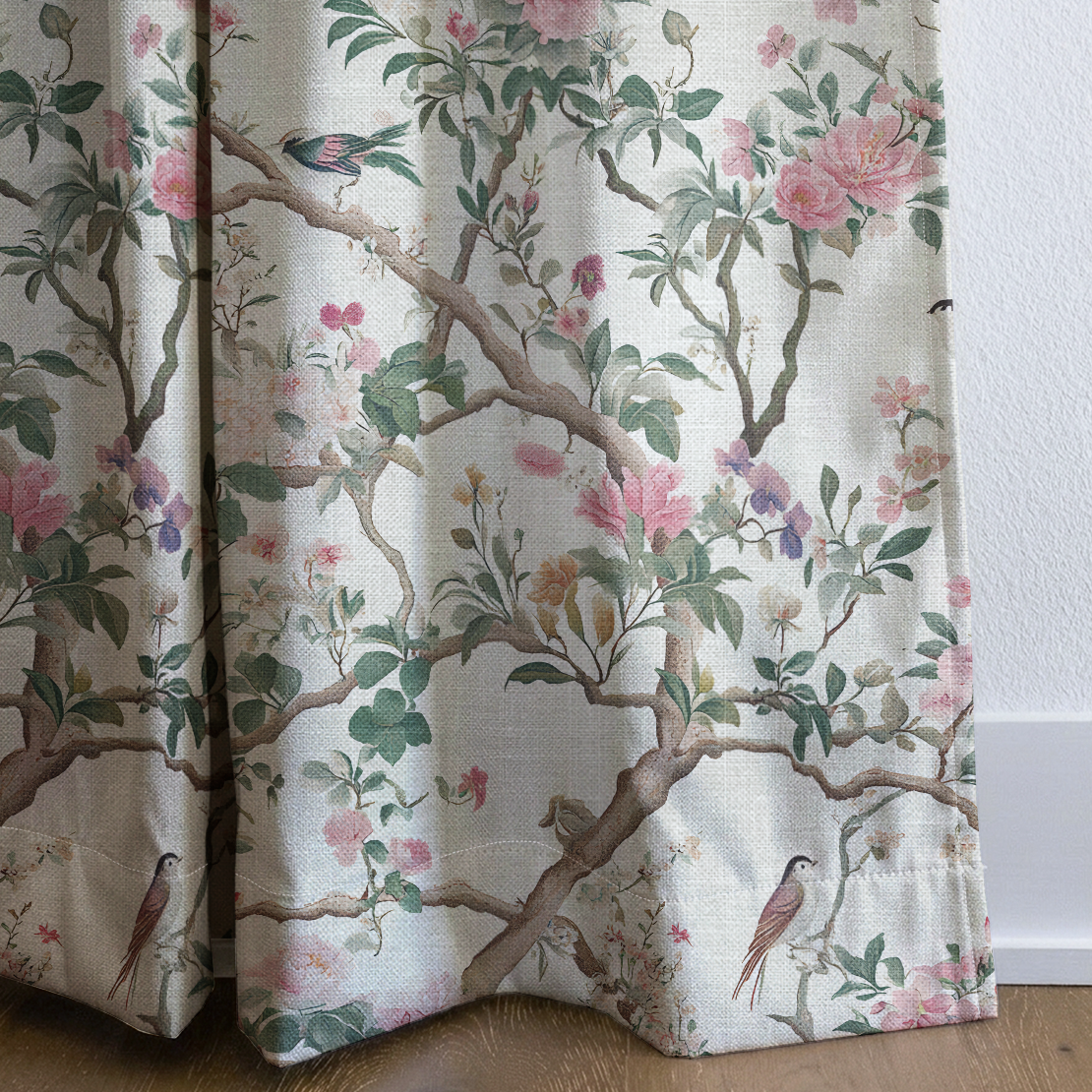 Quiet Bloom - Drapery — corner closeup