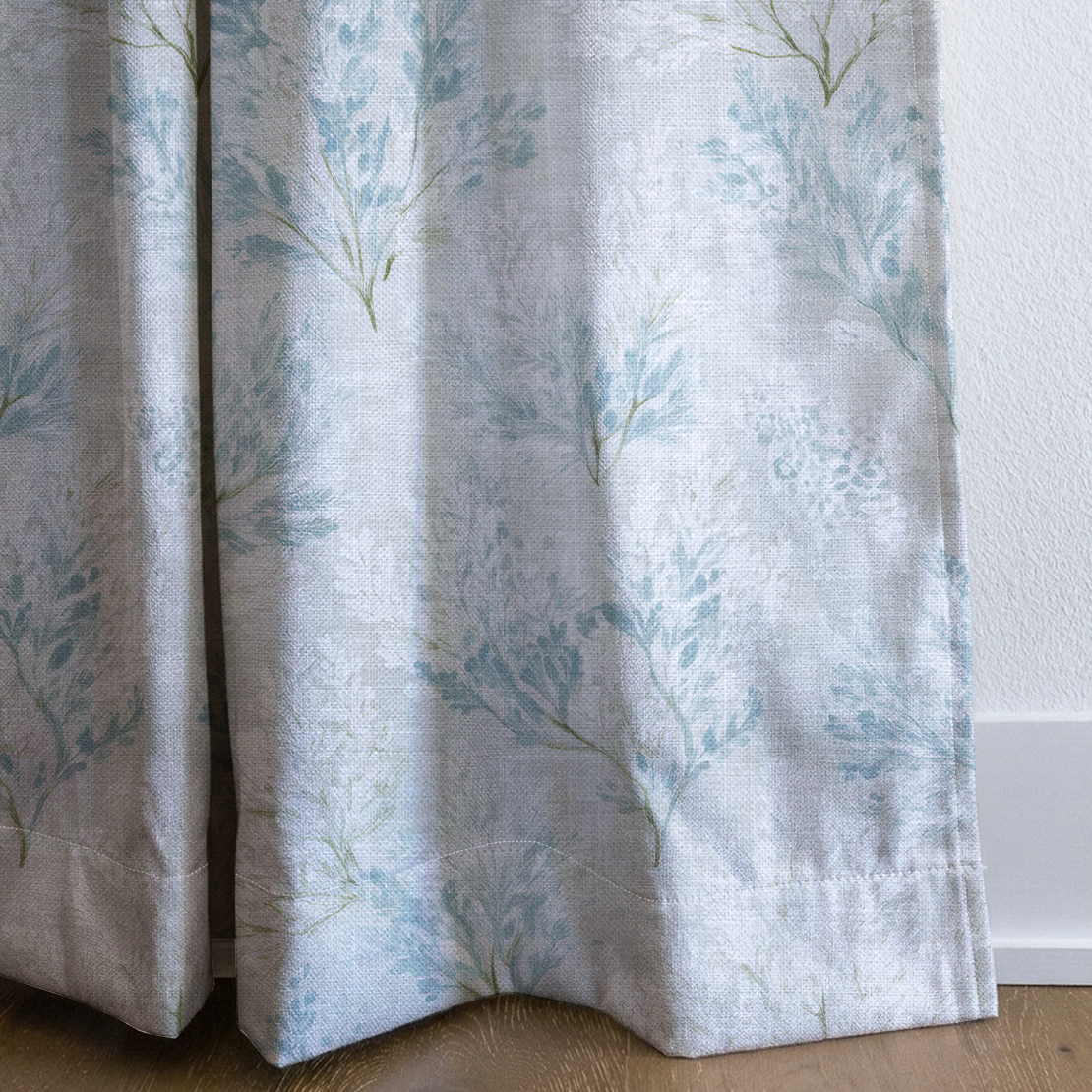 Winter Bloom - Drapery — corner closeup