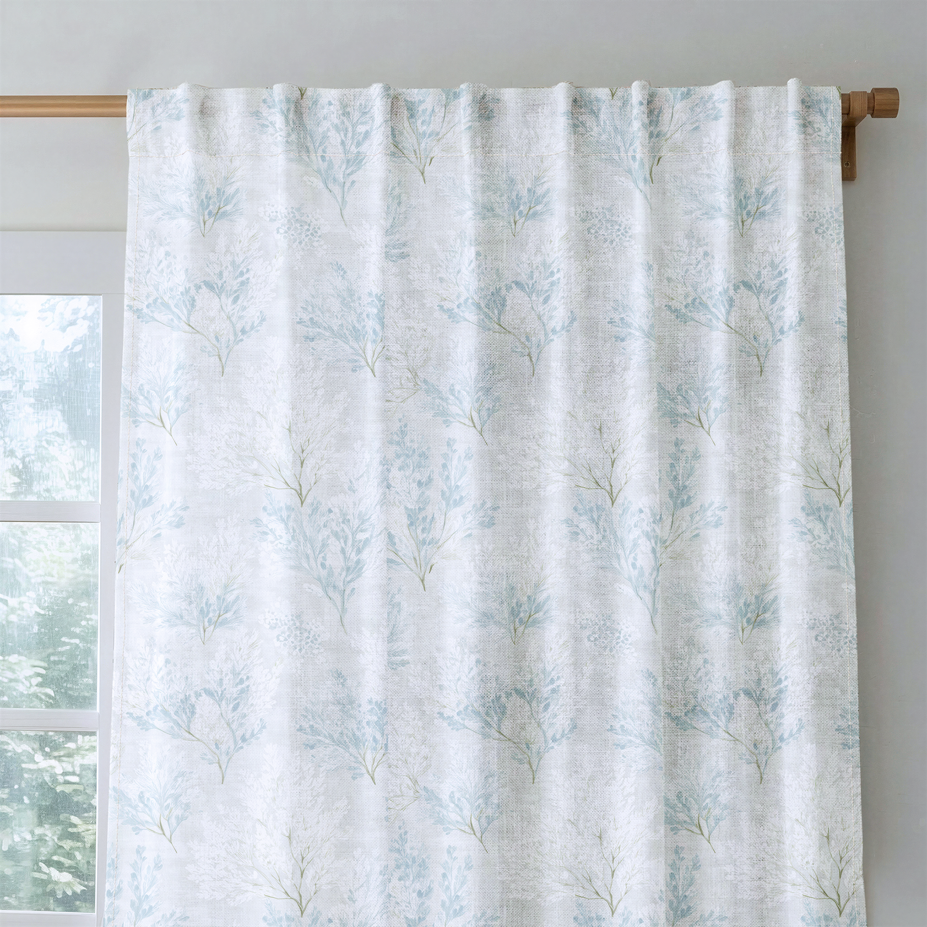 Winter Bloom - Drapery — rod