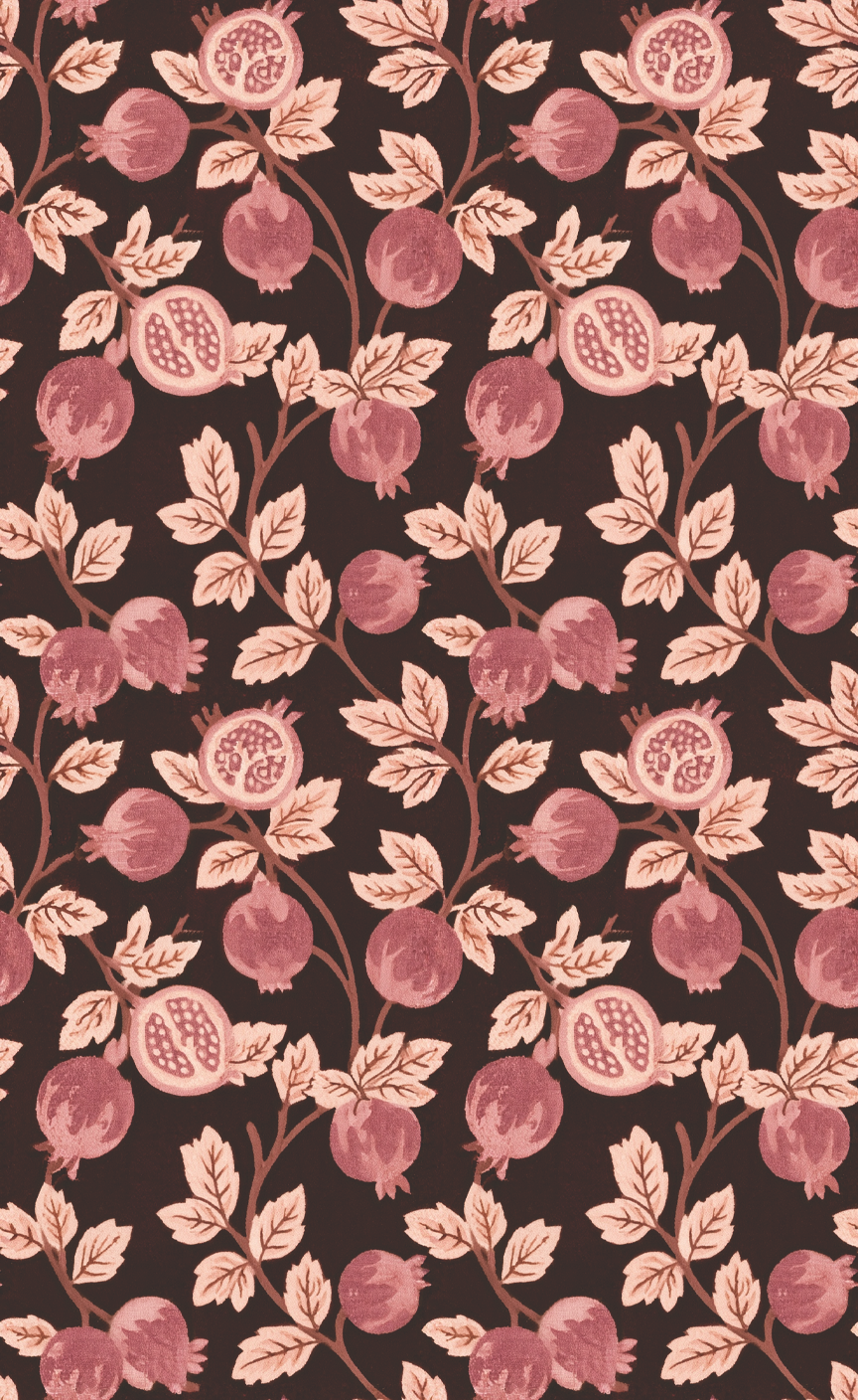 Spiced Pomegranate Vine - Wall Mural