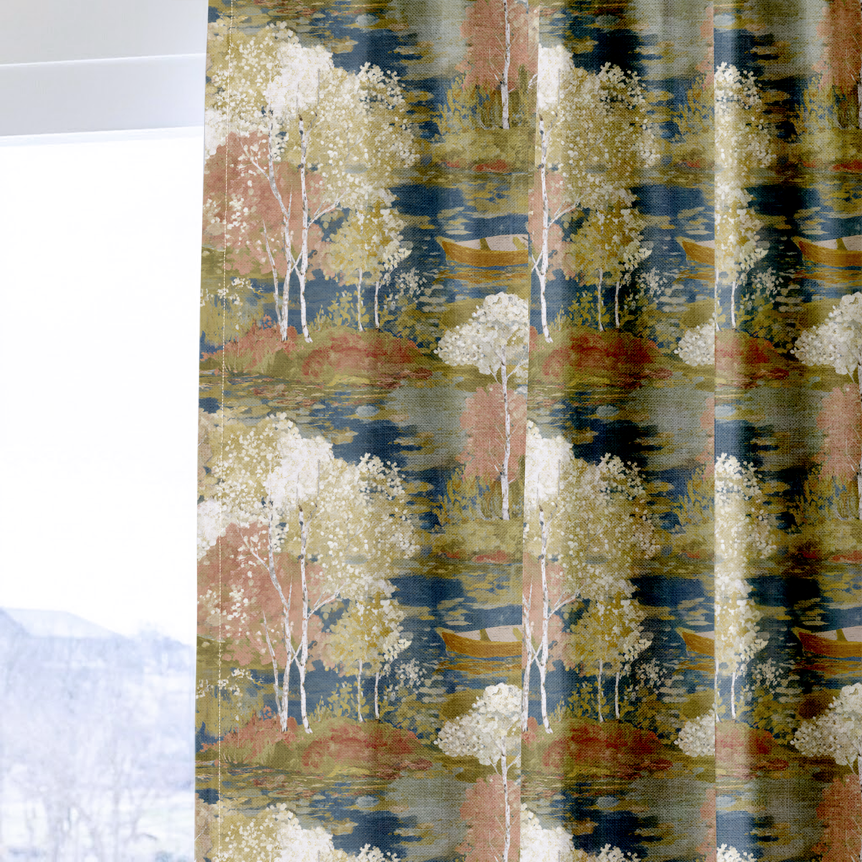 Gentle Country - Drapery — one panel