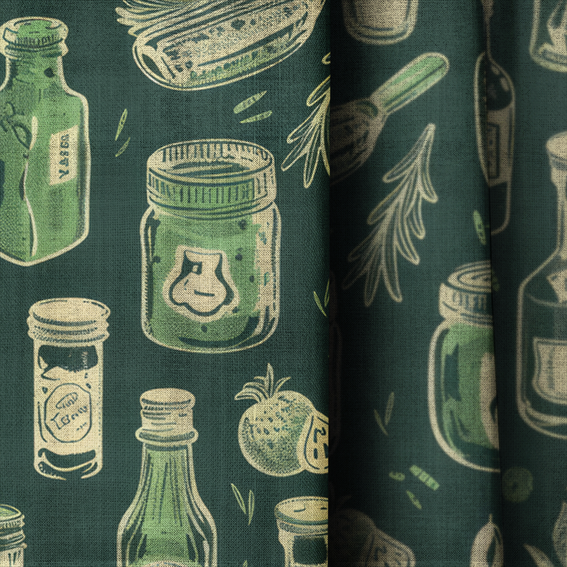 Thyme & Tradition - Drapery — close up