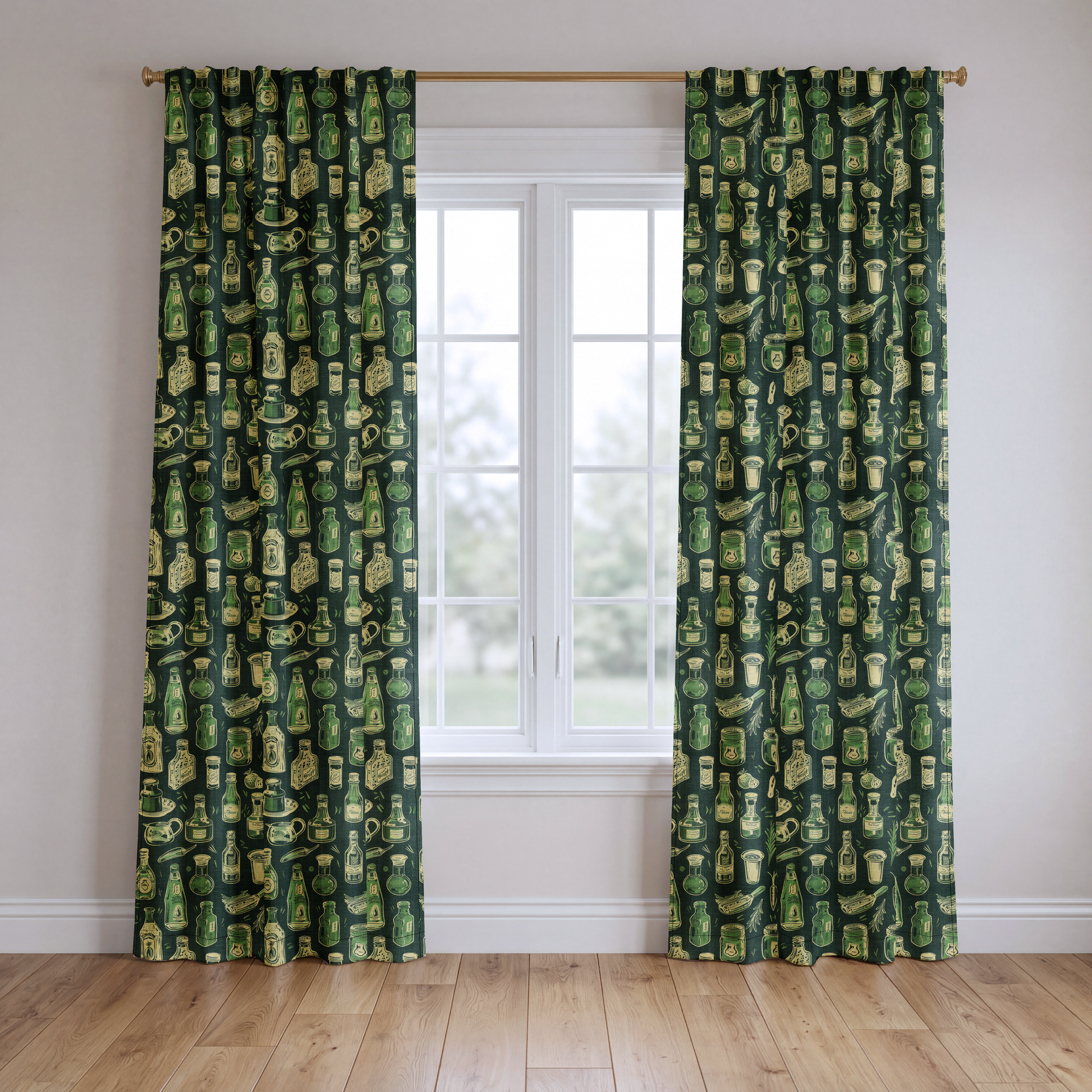 Thyme & Tradition - Drapery — two panels
