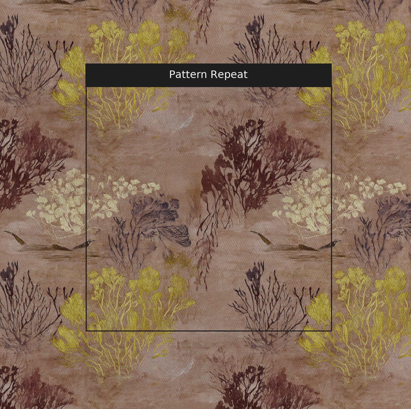 Isadora Fabric by the Yard — pattern repeat