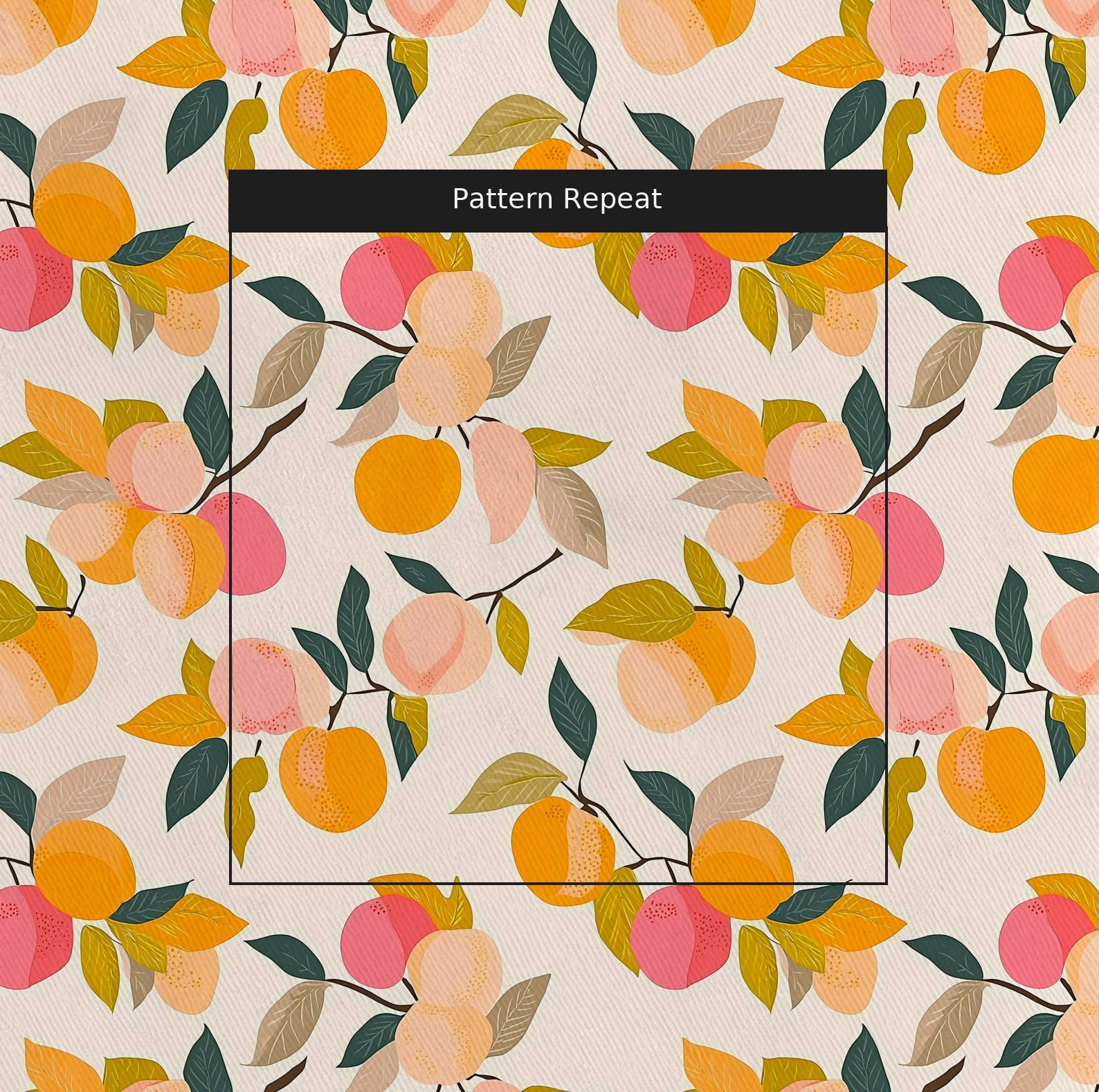 Ginger Fabric by the Yard — pattern repeat