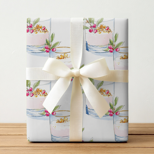 Bubbly Under the Mistletoe - Wrapping Paper