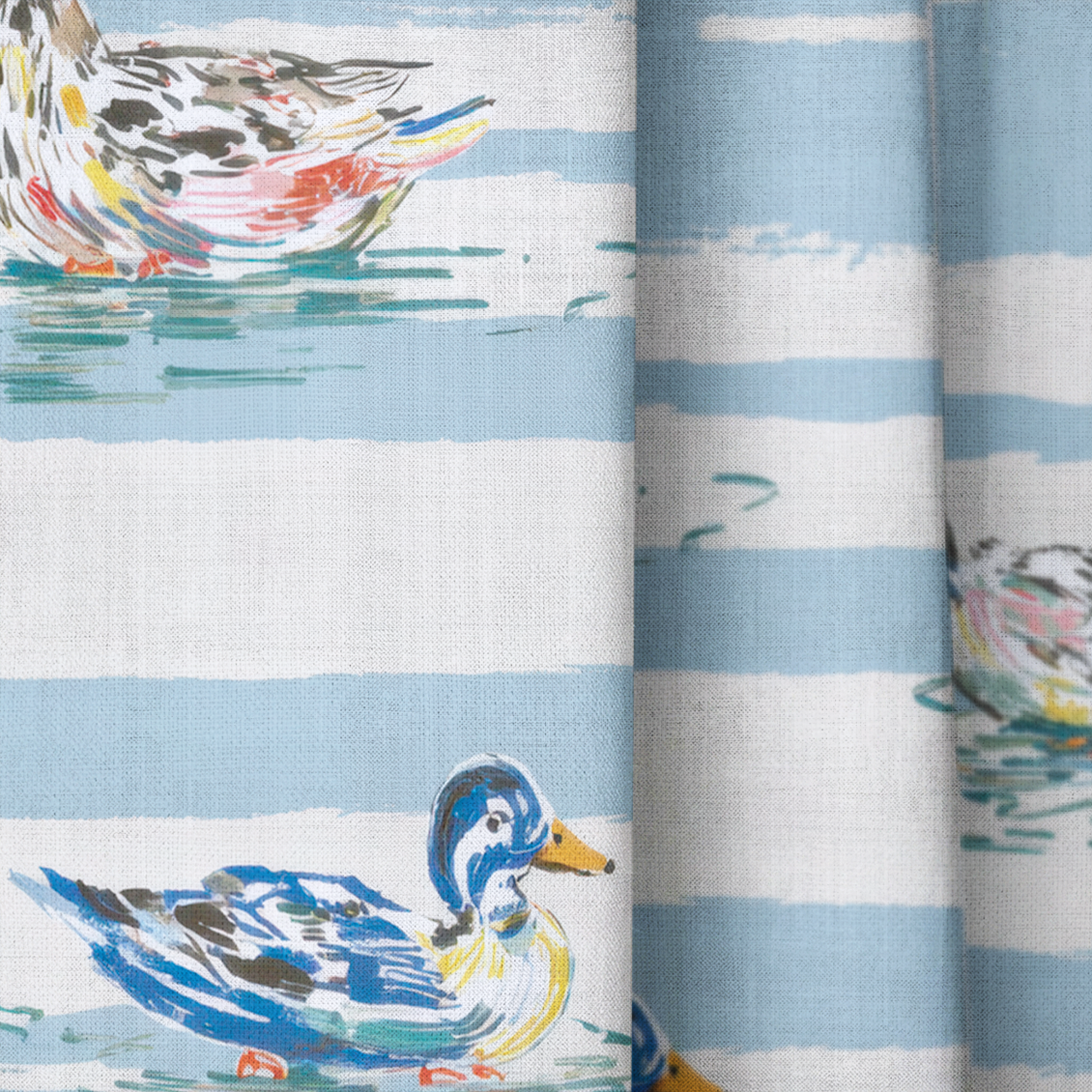 Lakeside Stripe - Drapery — close up