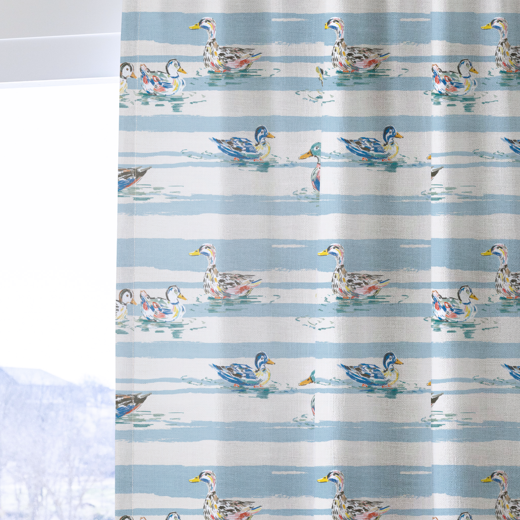 Lakeside Stripe - Drapery — one panel