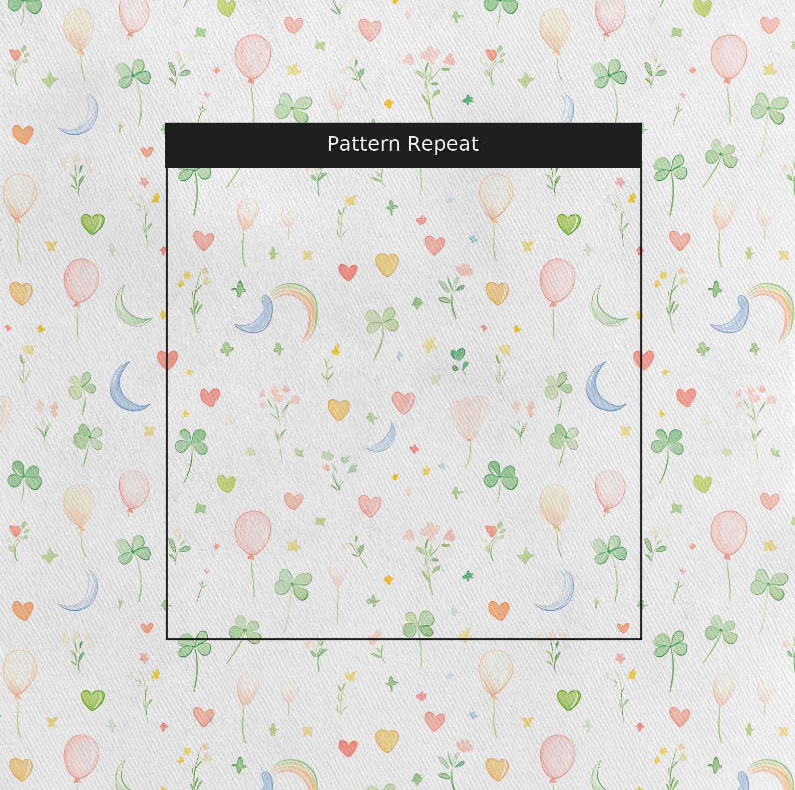 Magically Radiant Fabric by the Yard — pattern repeat