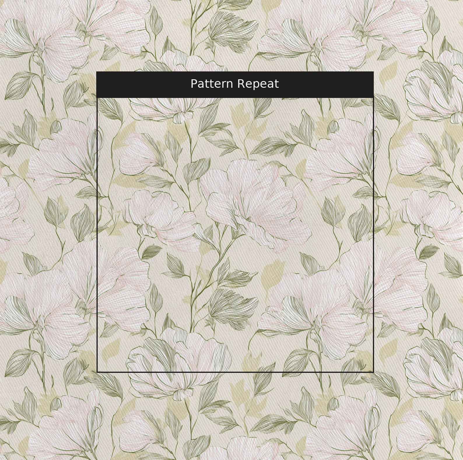 Pamper Fabric by the Yard — pattern repeat