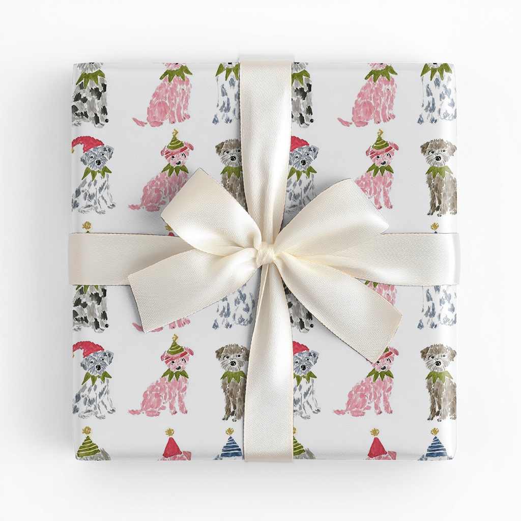 Elf Pups - Wrapping Paper