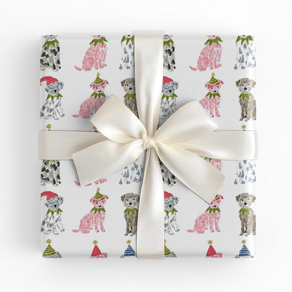 Elf Pups - Wrapping Paper