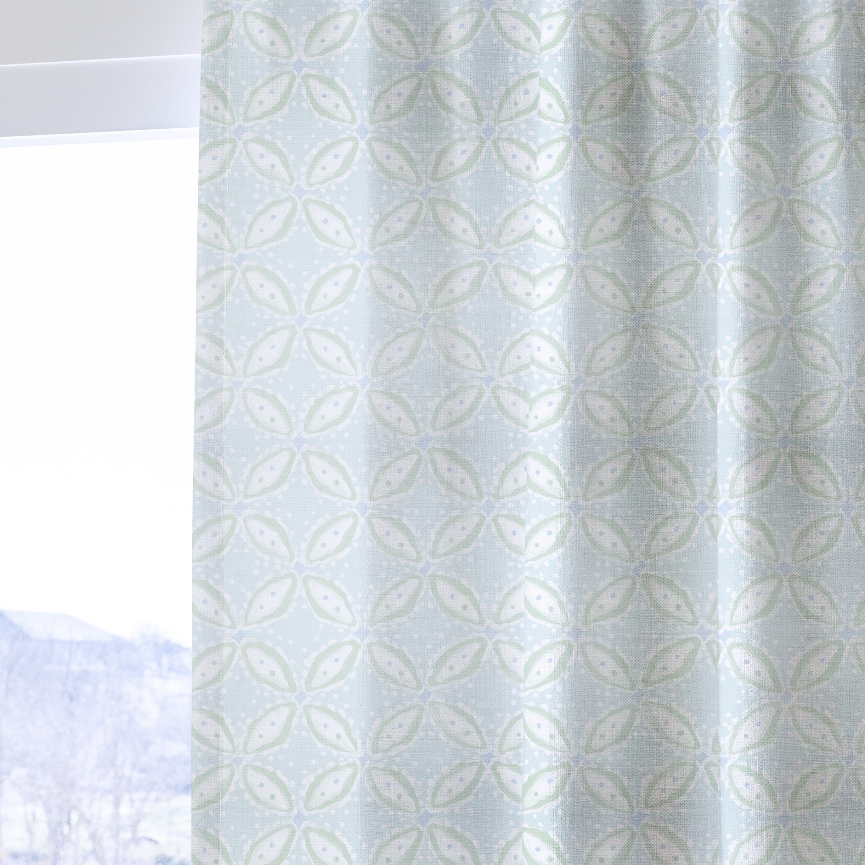Winter Lace - Drapery — one panel