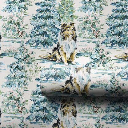 Sheltie Woods - Wrapping Paper
