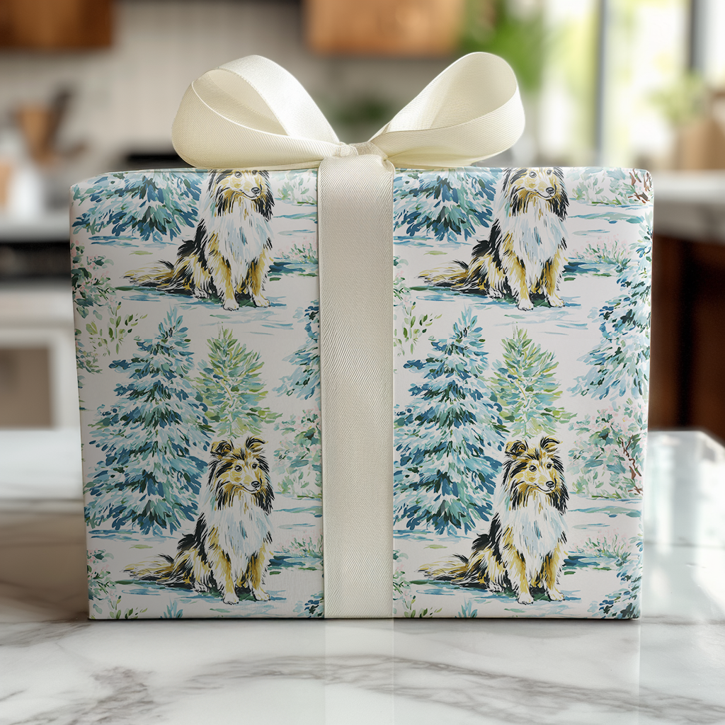 Sheltie Woods - Wrapping Paper