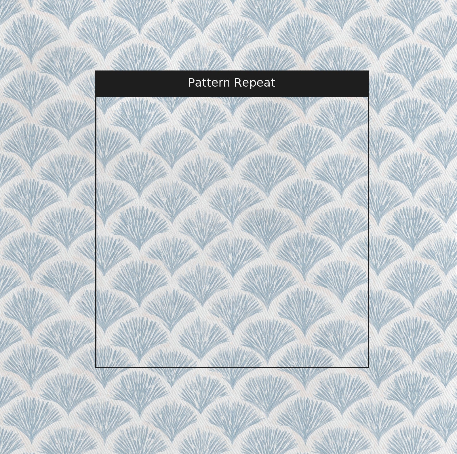 Scalloped Sky Fabric by the Yard — pattern repeat