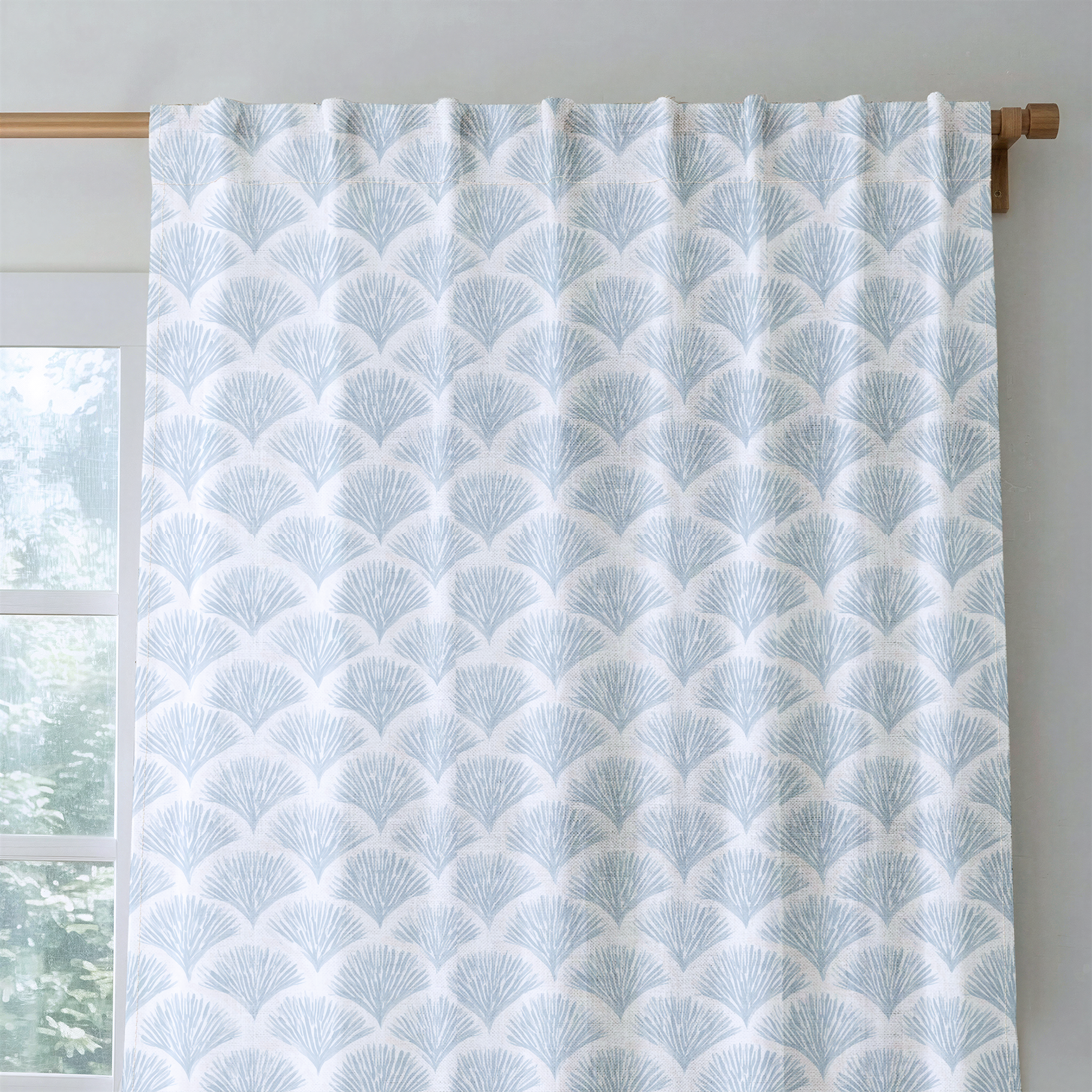 Scalloped Sky - Drapery — rod