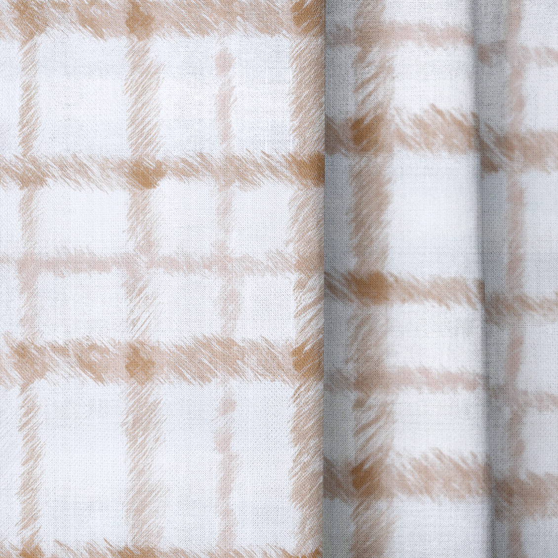 Windsor Grid - Drapery — close up