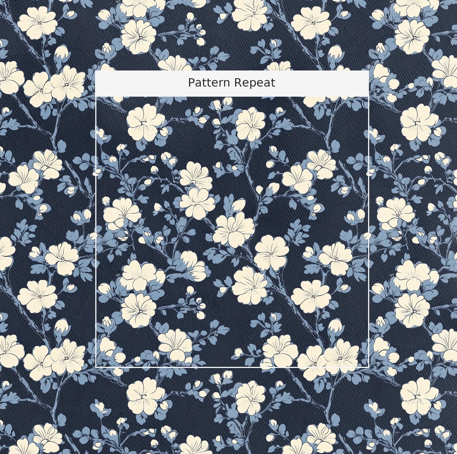 August Fabric by the Yard — pattern repeat