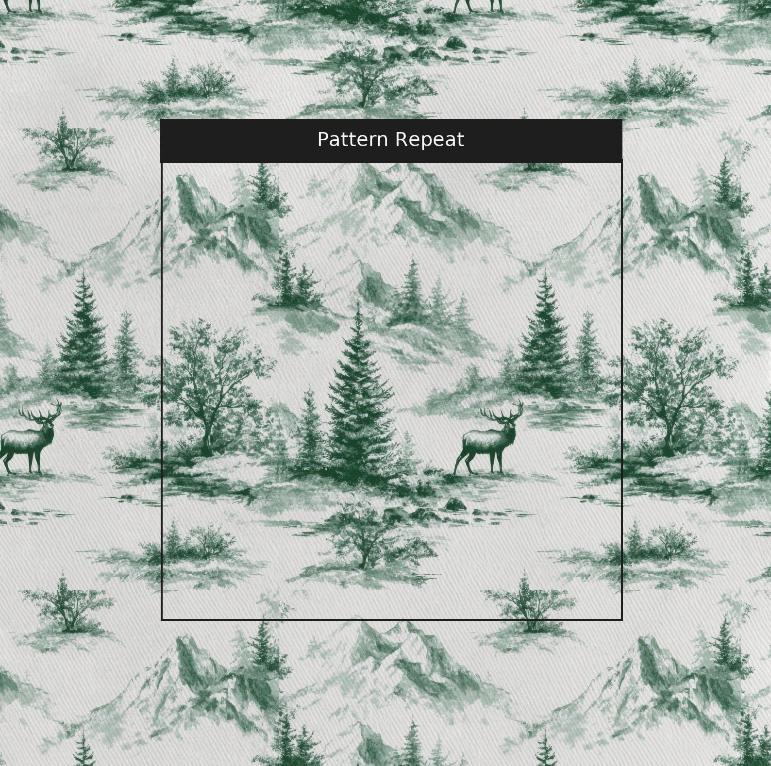 Mammoth Fabric by the Yard — pattern repeat