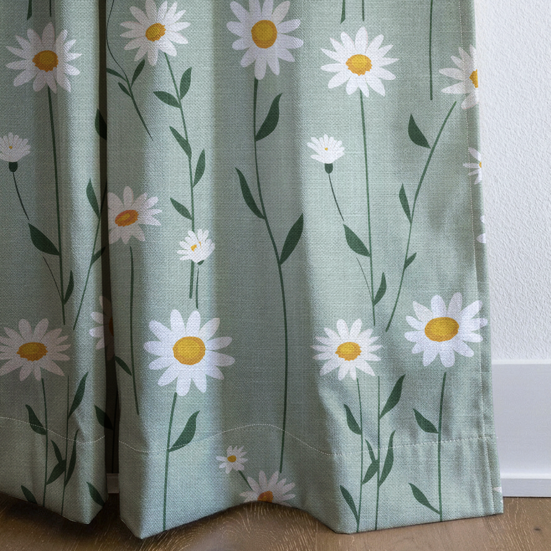 Adria Daisy - Drapery — corner closeup