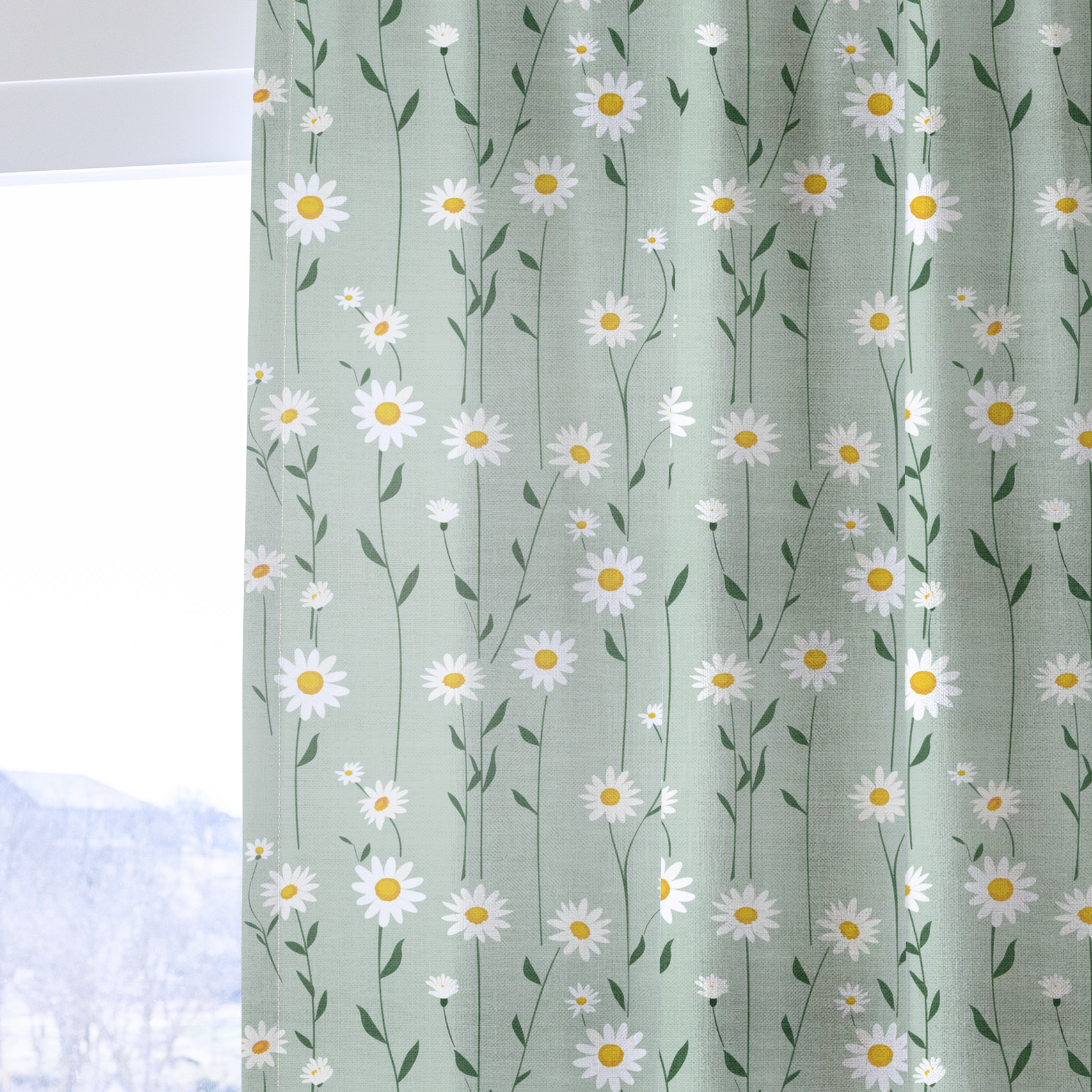 Adria Daisy - Drapery — one panel