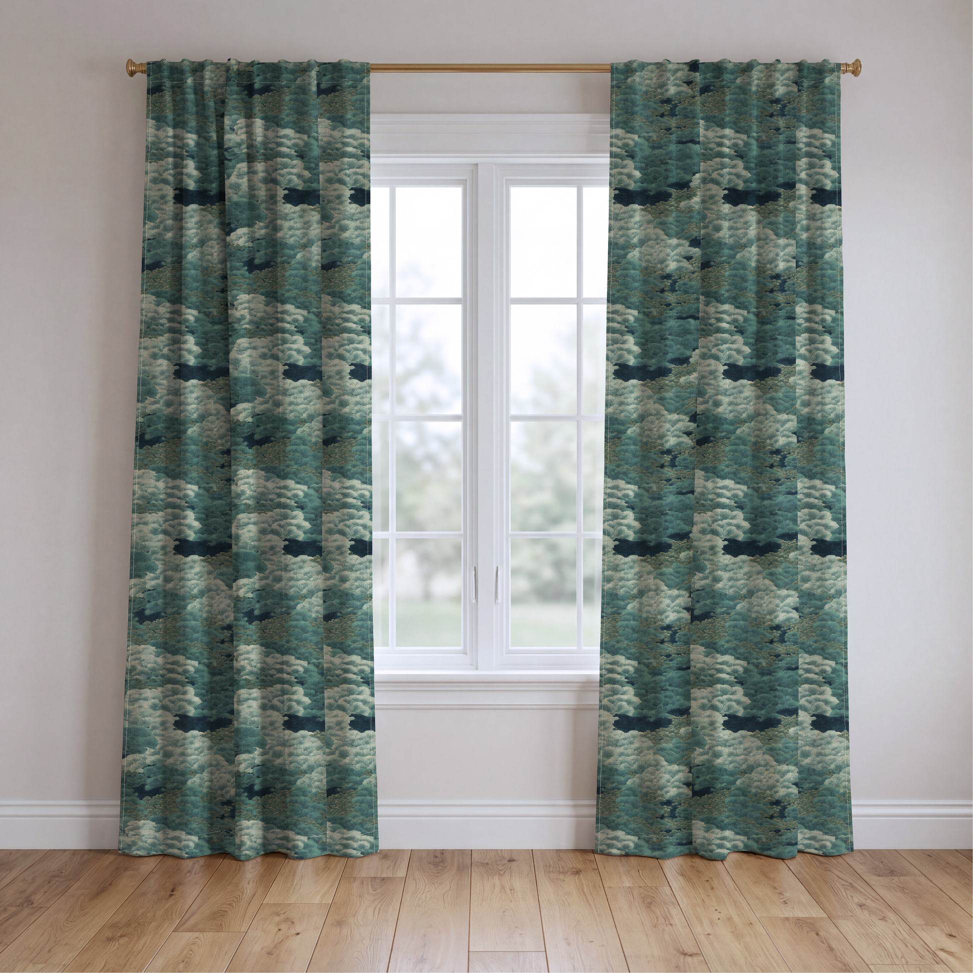Casa Azul - Drapery — two panels