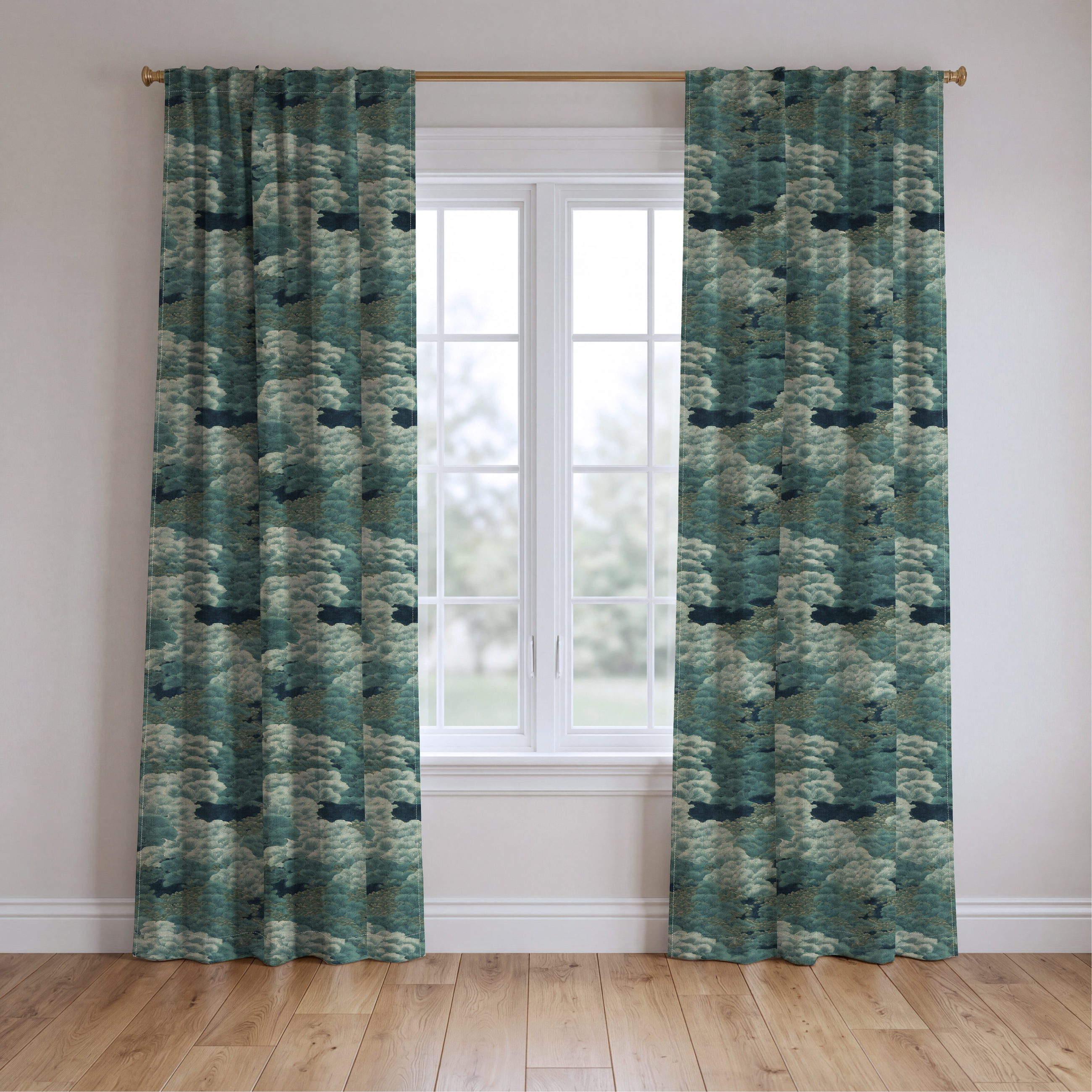 Casa Azul - Drapery — two panels