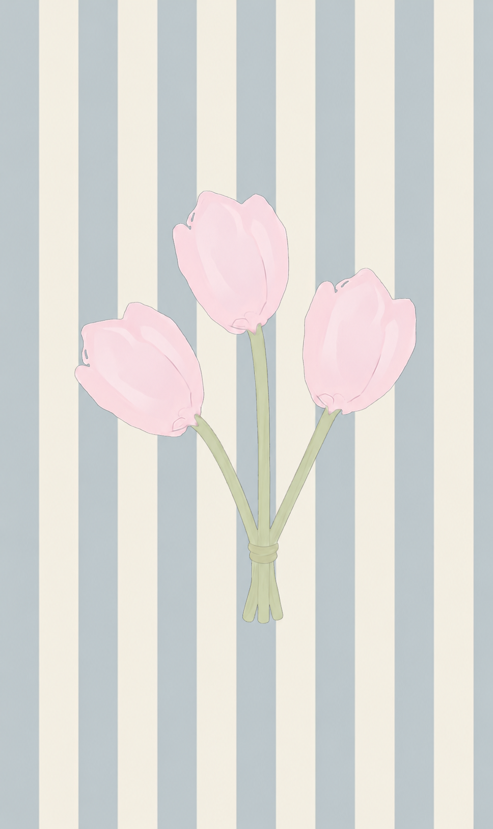 Juliet's Garden Tulip Stripe Study - Tapestry