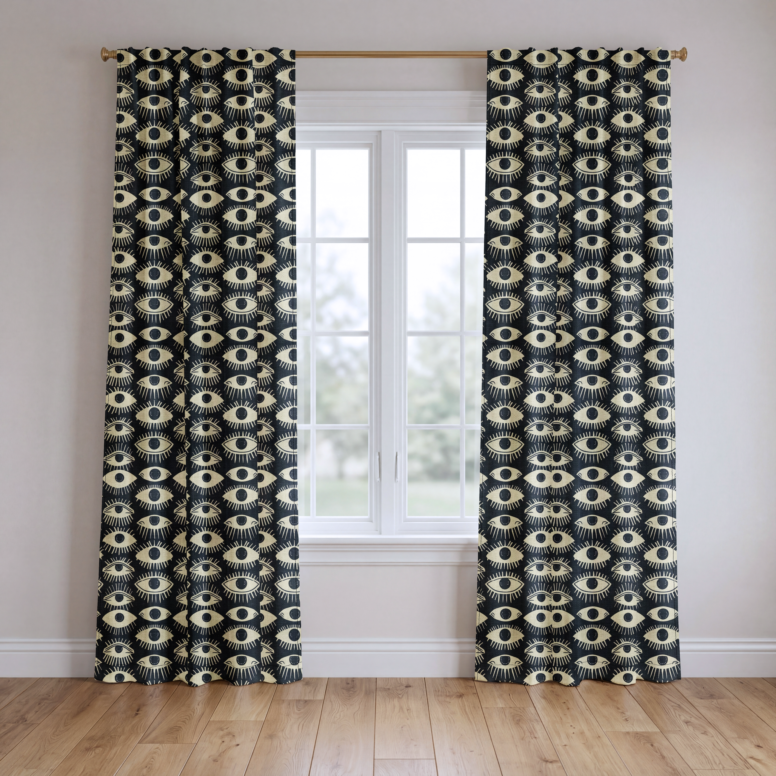 Evelyn's Insight - Drapery — two panels