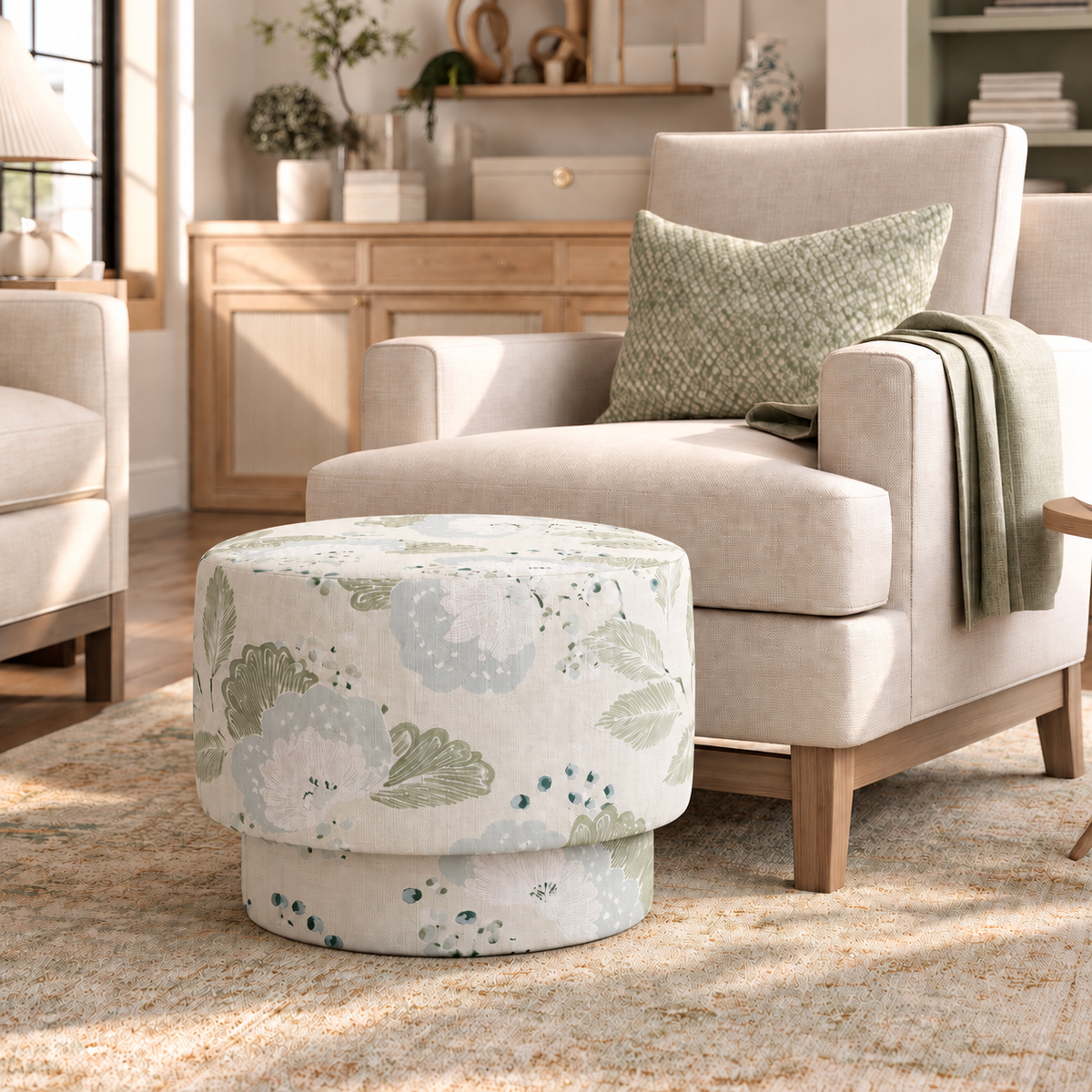 The Adelaide Ottoman in Mint to Be