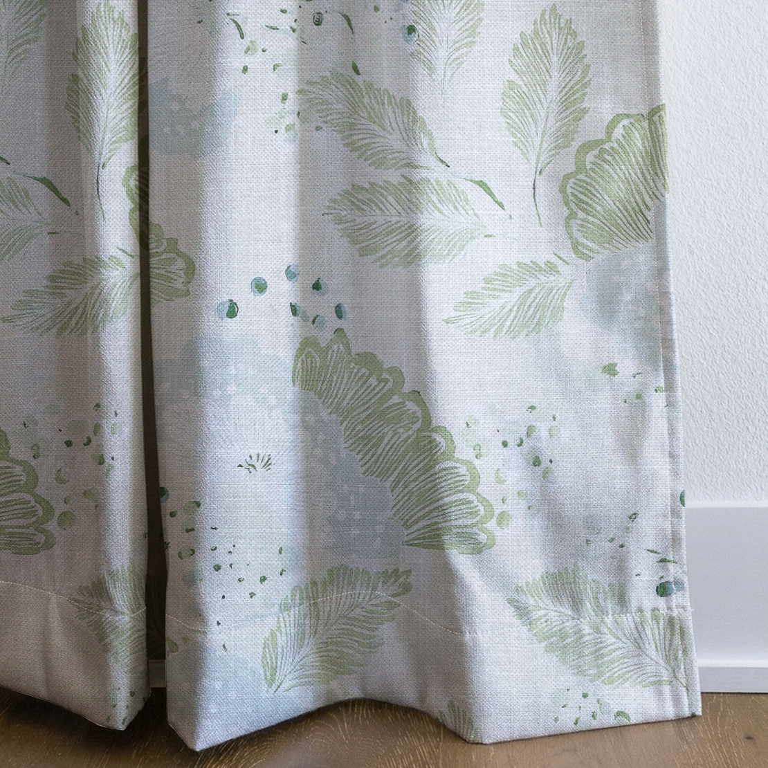 Mint to Be - Drapery — corner closeup
