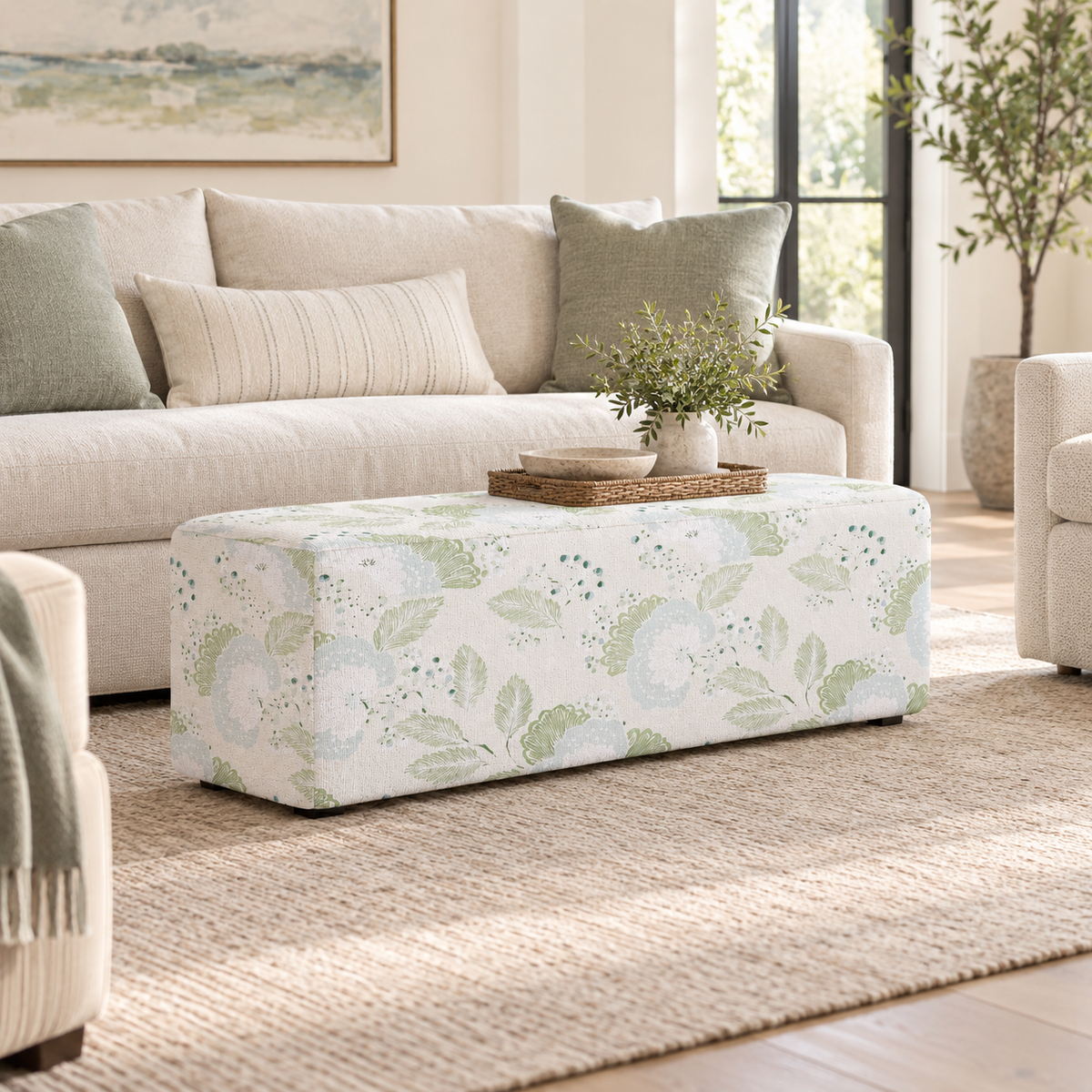 The Josephine Ottoman in Mint to Be