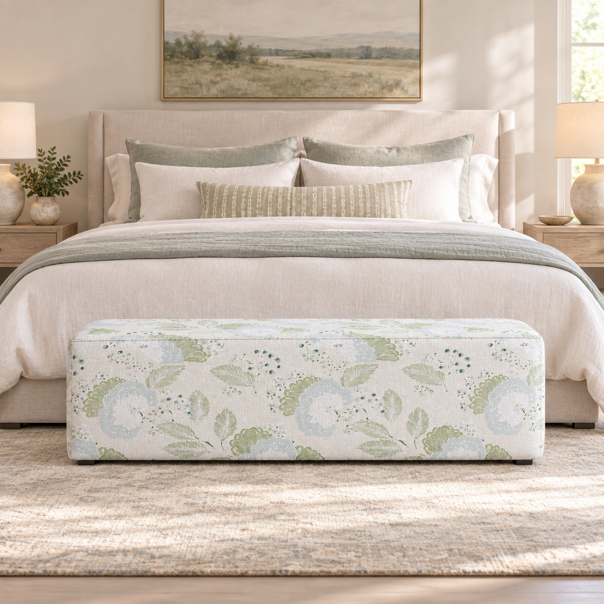 The Josephine Ottoman in Mint to Be