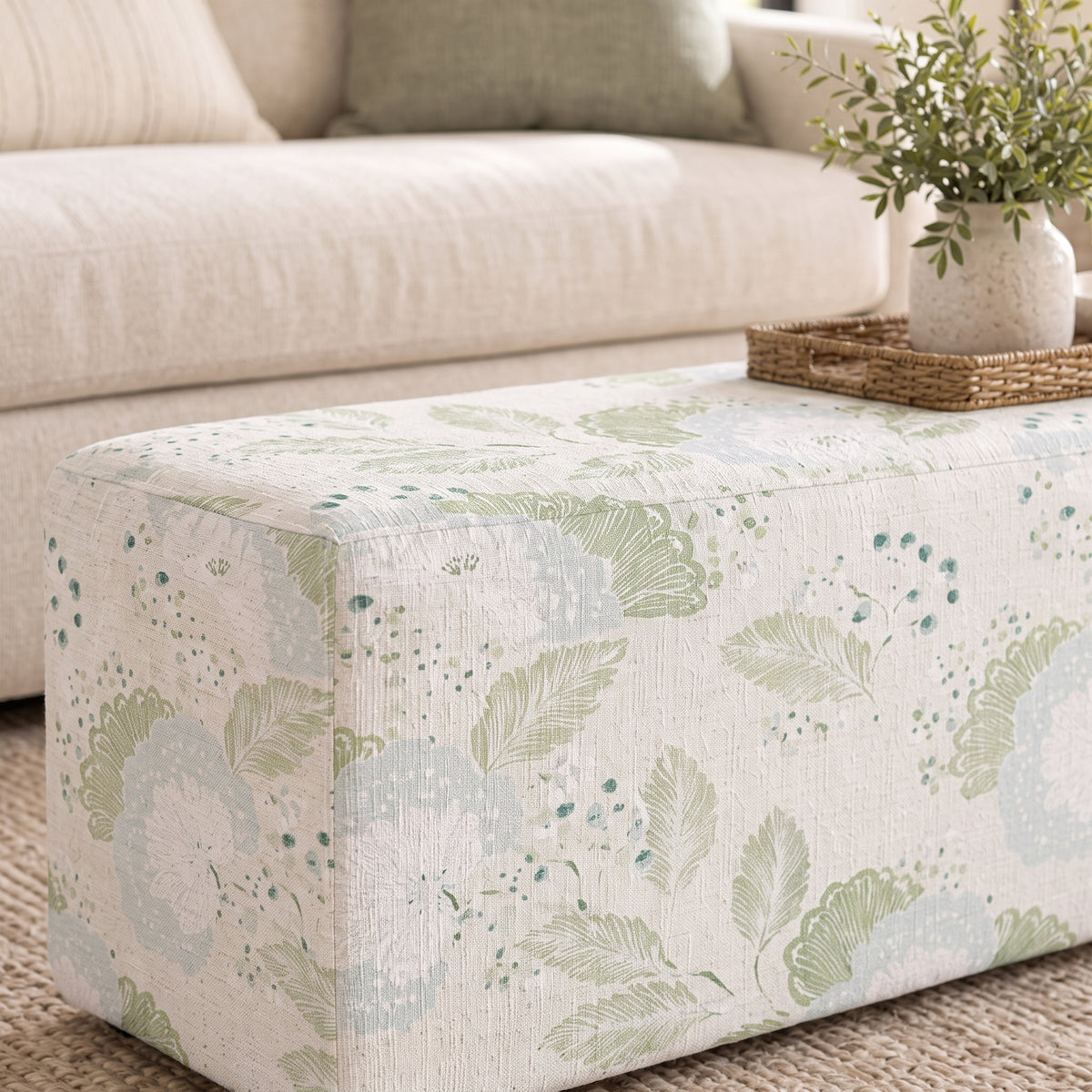 The Josephine Ottoman in Mint to Be