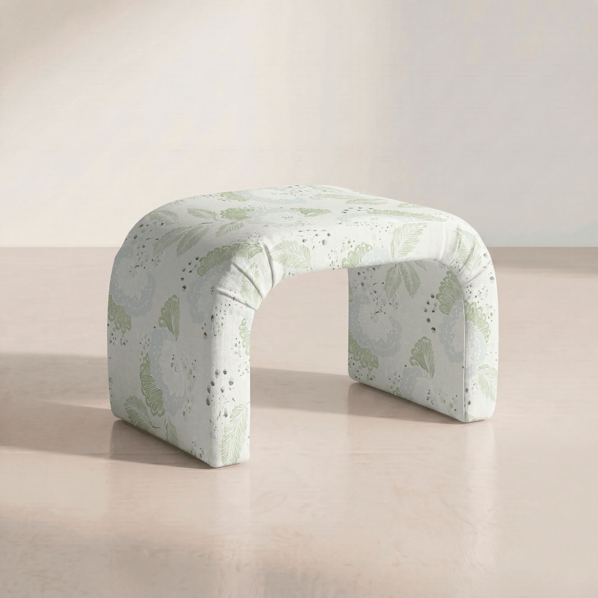 The Lewis Ottoman in Mint to Be - Lemon Park