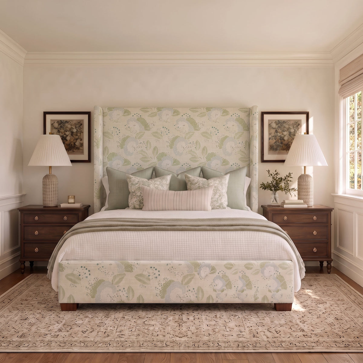 The Selene Bed in Mint to Be
