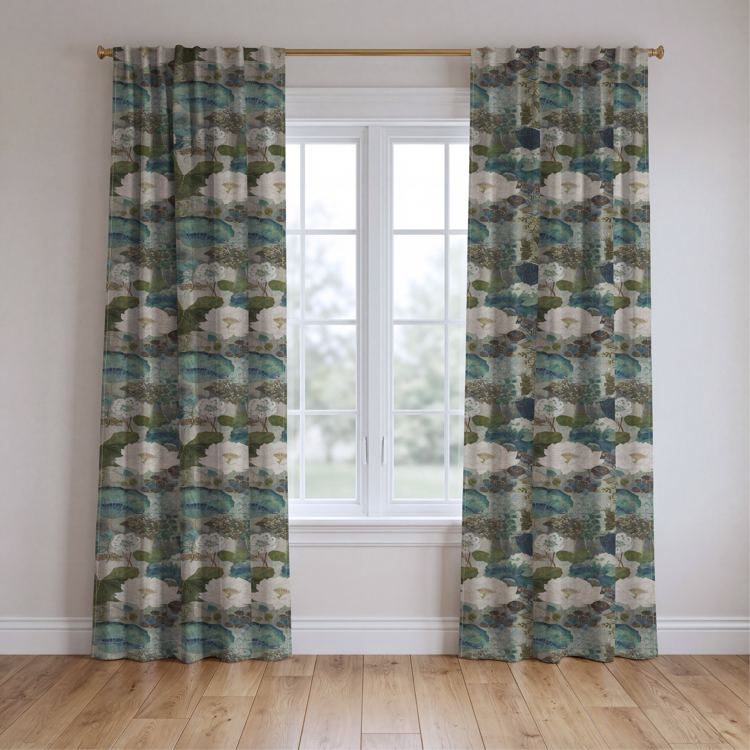 Langley - Drapery — two panels
