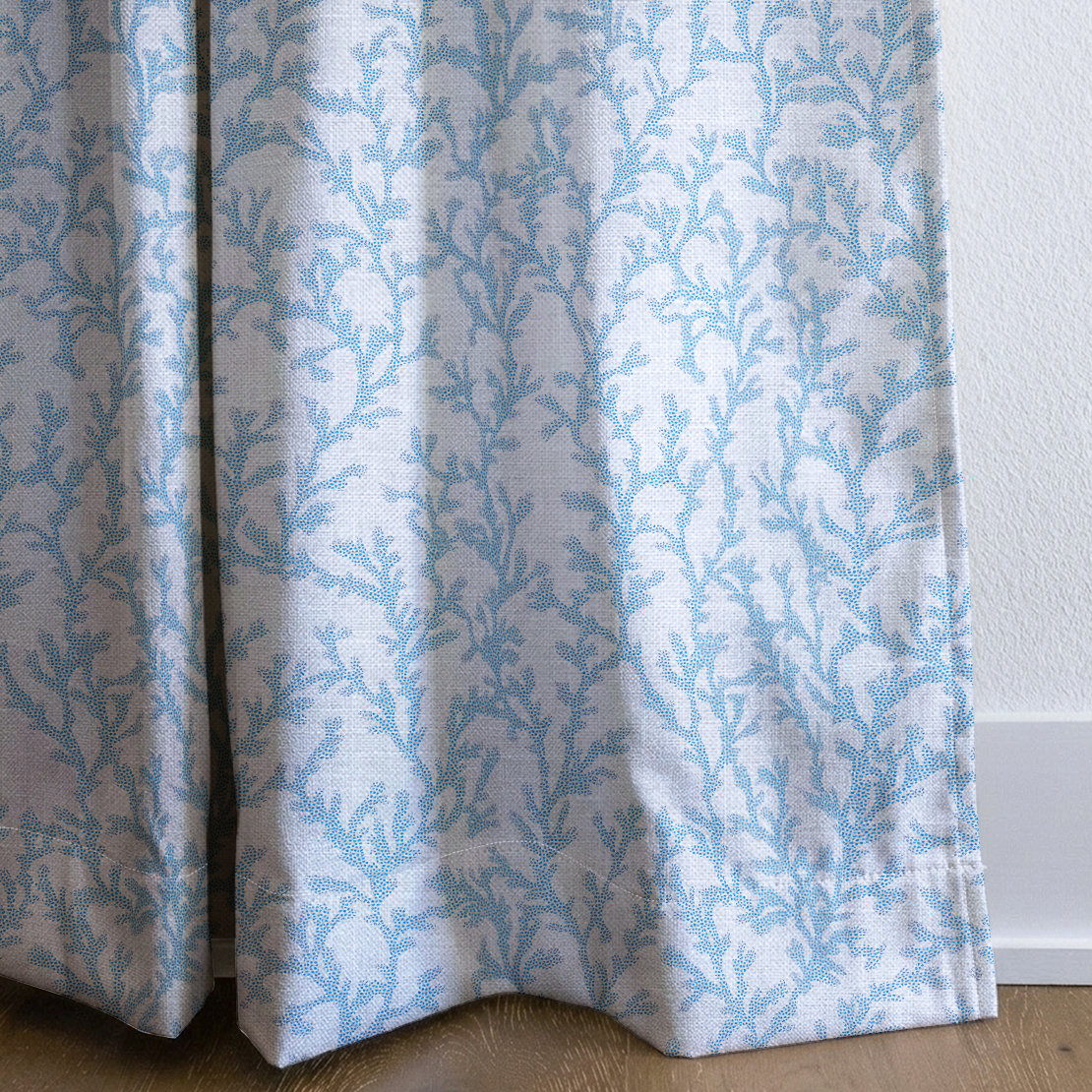 Seafoam Meadow - Drapery — corner closeup
