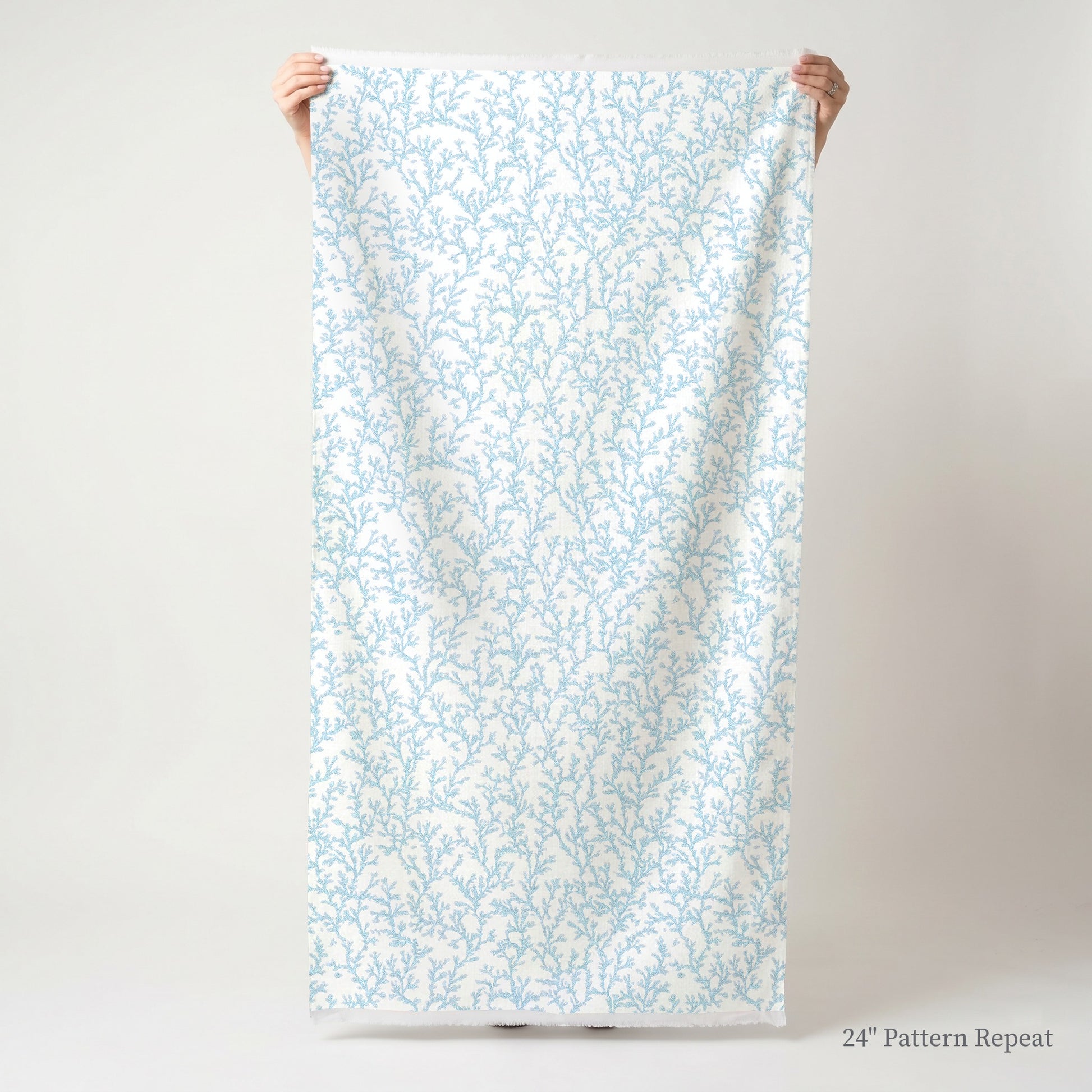 Seafoam Meadow Fabric by the Yard
