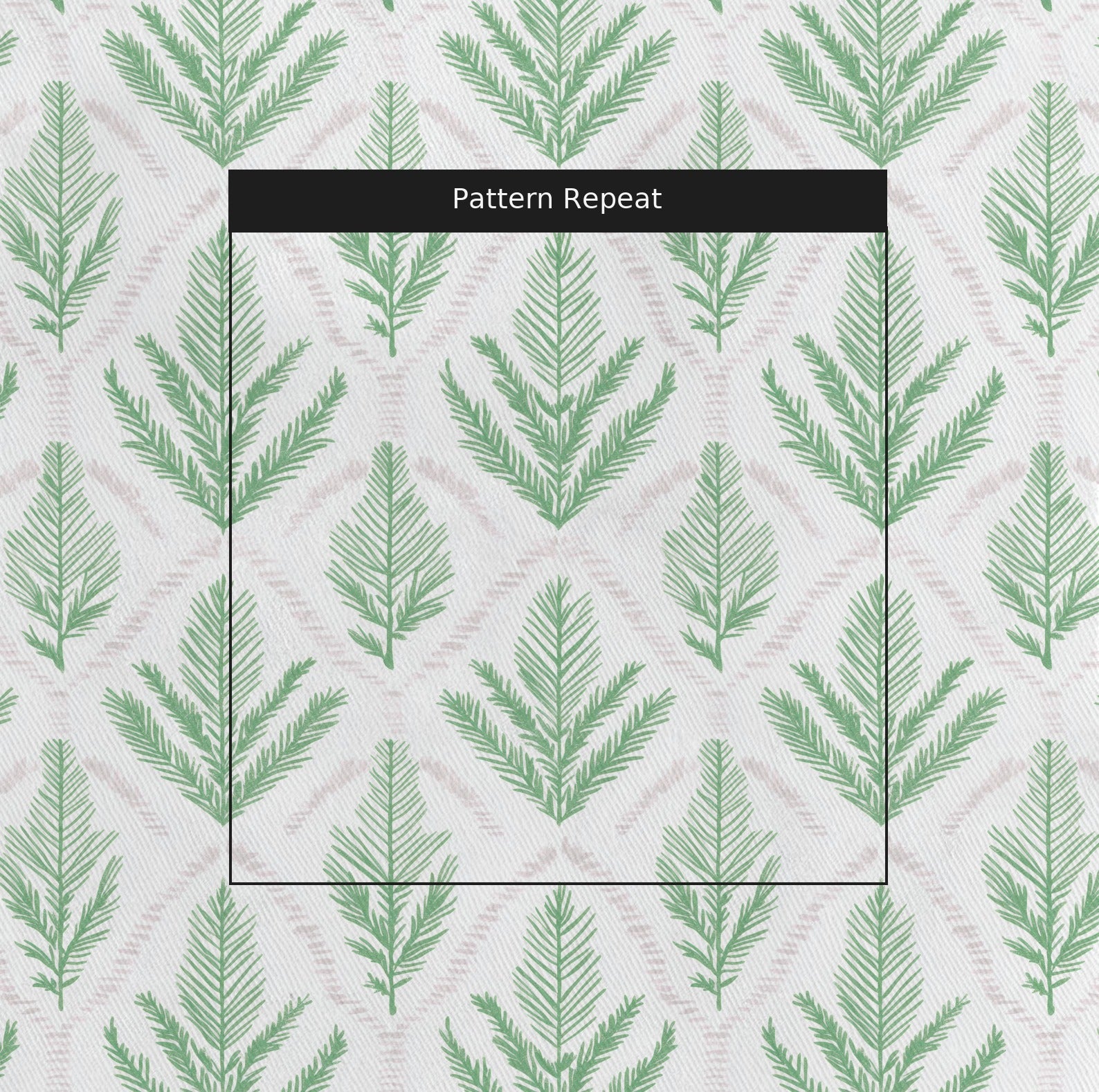 Forest Path Fabric by the Yard — pattern repeat
