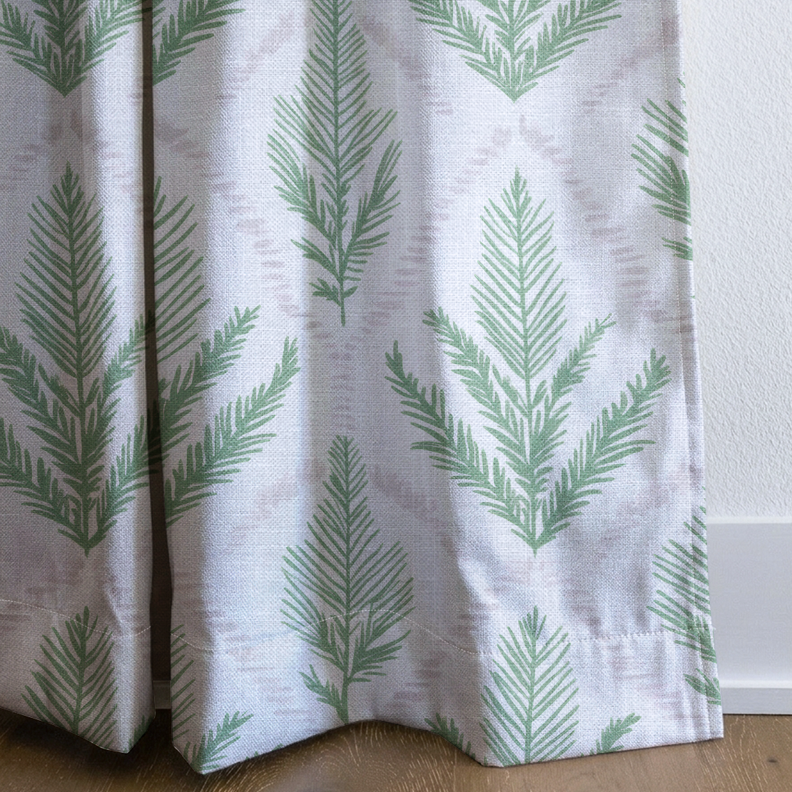Forest Path - Drapery — corner closeup