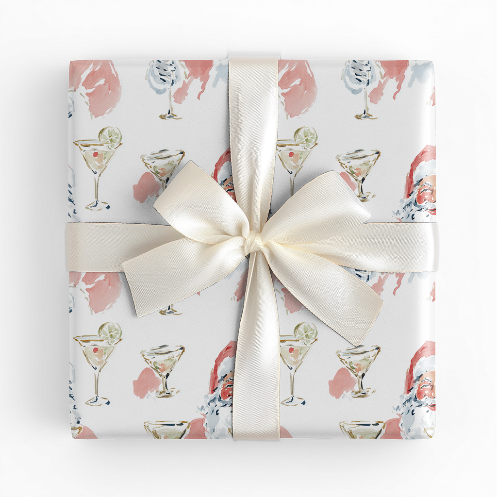 Martini Santa - Wrapping Paper